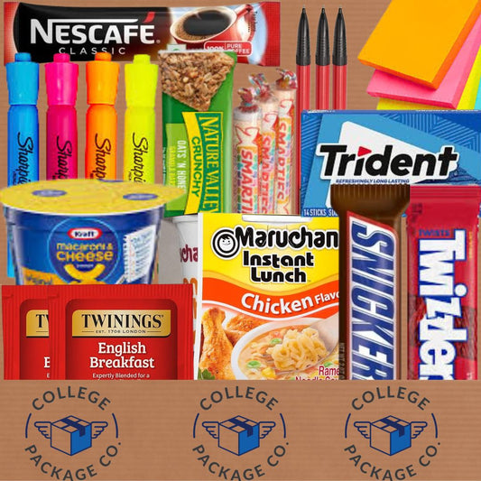 Study Snacks & Supplies Box | Supplies Finals Box |College Package Co.